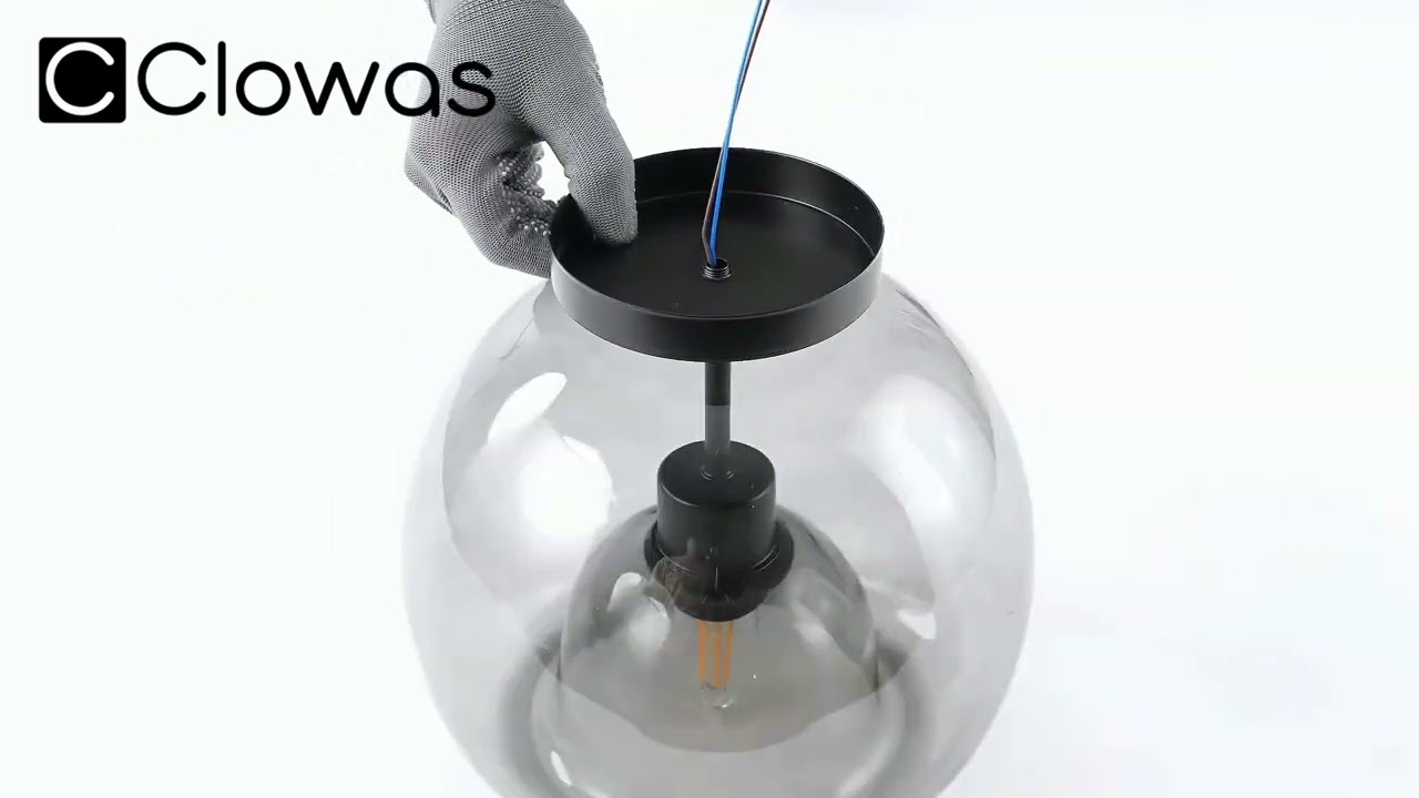 hallway semi flush ceiling light mid century style glass led LZ343 2