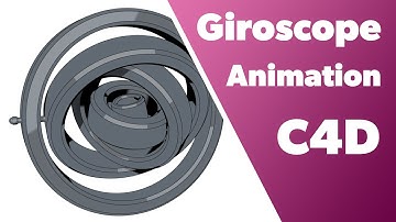 C4D Tutorial - Giroscope Animation - Animate Rotation with Vibrate Tags