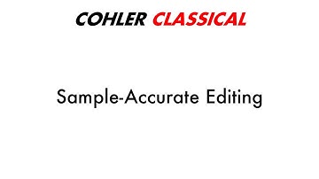 Sample-Accurate in Cohler Classical - Classical Music Source-Destination 4-point Editing in REAPER