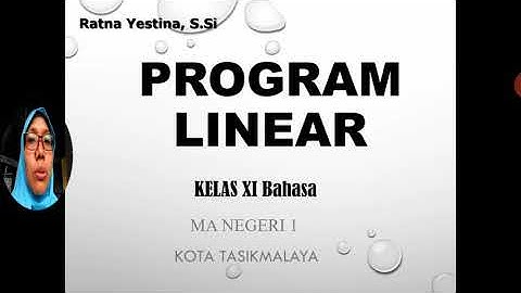 Matematika Kelas XI - Program Linier - Sistem Pertidaksamaan Linier Dua Variabel ( part 1)