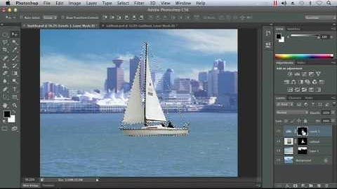 Photoshop CS6 Essential Tutorial : 003 Creating an Adjustment Layer with a Layer Mask