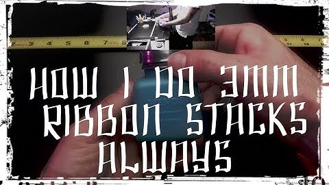 How I stack ribbon perfect, always