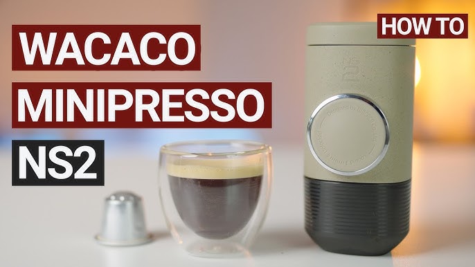 WACACO Minipresso NS2, cafetera portátil, cápsulas compatibles con