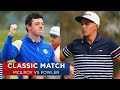 Rory mcilroy vs rickie fowler  extended highlights  2014 ryder cup