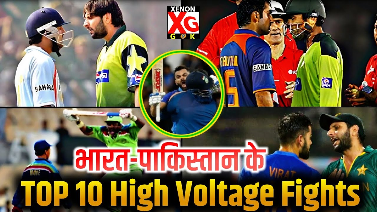 india vs pakistan high voltage fight in cricket history ~ virat kohli ...