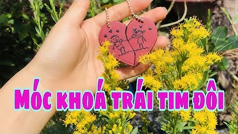Móc khoá trái tim đôi bằng da đơn giản- Tự học làm đồ da handmade || Nhân Nhân Phạm