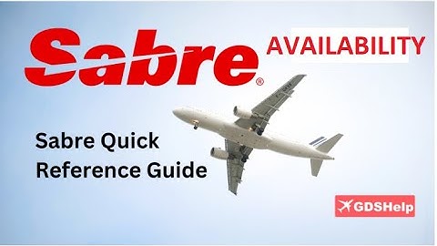 How to Check Flight Availability in Sabre GDS