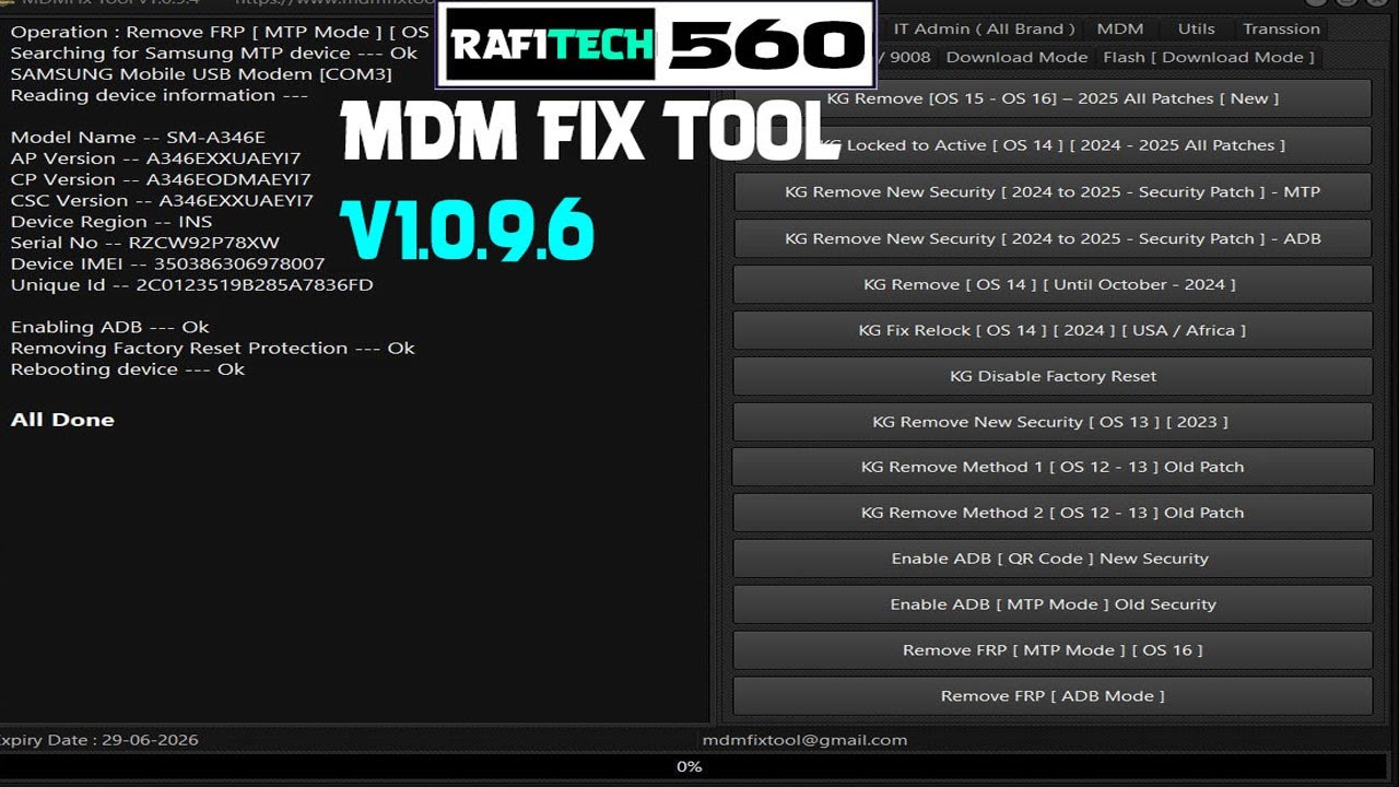 Free Download MDM Fix Tool V1.0.9.6