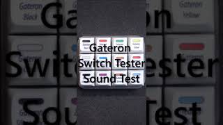 Gateron Switch Tester Sound Test #shorts screenshot 2