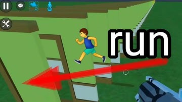 Run inside the dominos before it collapses Challenge simple sandbox 2