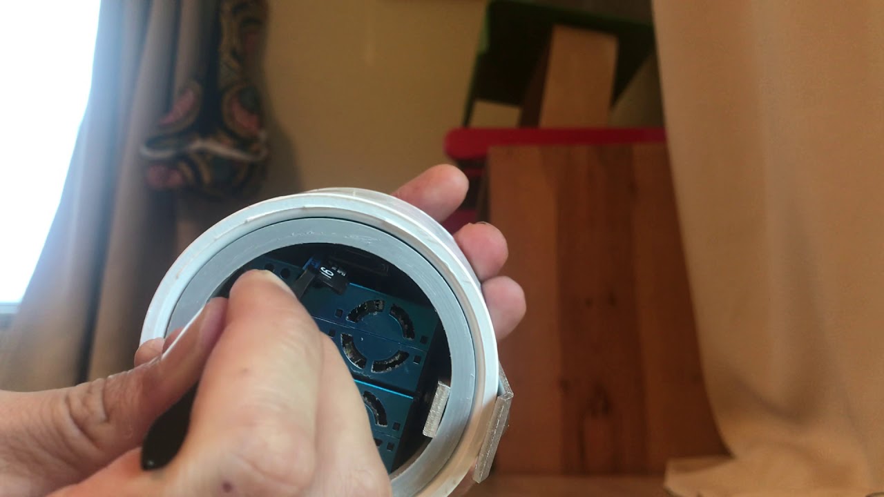 PurpleAir PA-II-SD microSD card removal and insertion