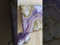 Resin Geode Art on Canvas 🎨