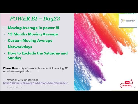 Discover the Secrets of Moving Average in Power BI - DAY23 #powerbi #powerbidesktop #powerbitraining