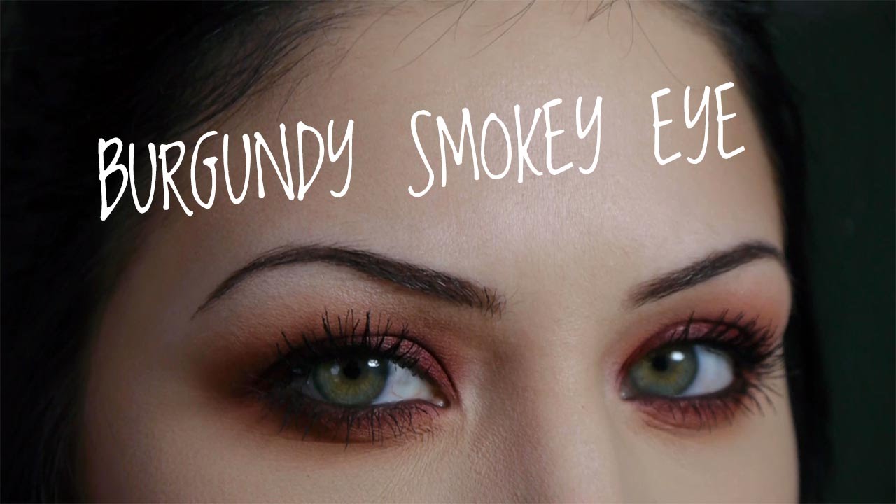 Rusty Red Burgundy Smokey Eye Makeup Tutorial YouTube