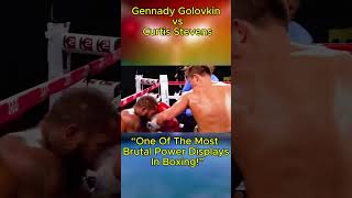Gennady Golovkin vs Curtis Stevens | BRUTAL Power Showcase 💥  #shorts #shortsfeed  #boxing