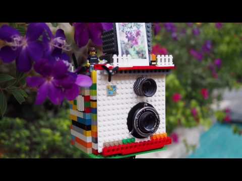 Lego Instant Camera - Twin lens reflex using Instax Mini