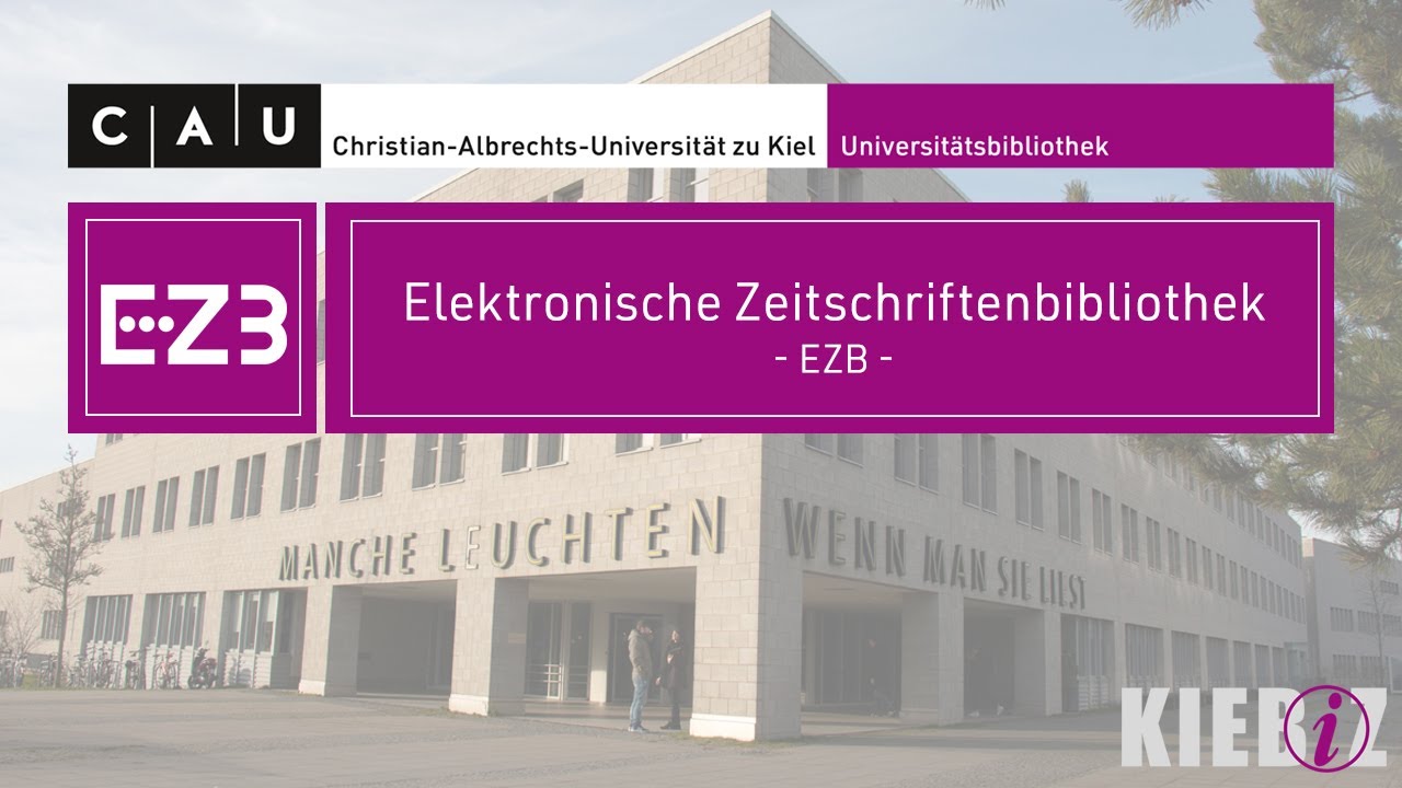 Tutorial Elektronische Zeitschriftenbibliothek EZB YouTube