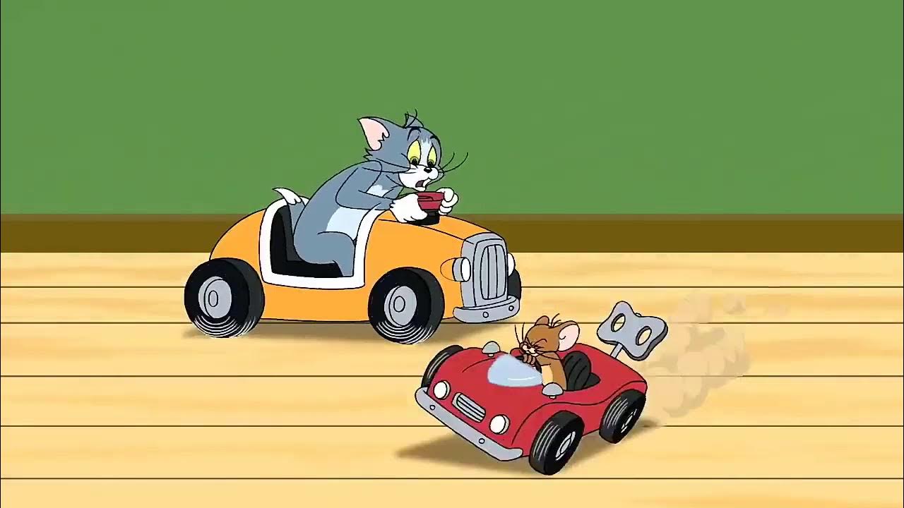 Том и Джерри 2018. Том и Джерри на машине. Том и Джерри мотоцикл машина.