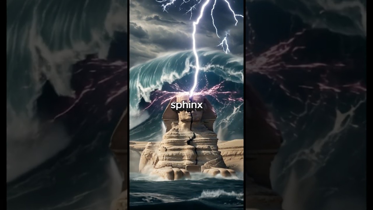 Sphinx Destroyed by Lightning & Tsunami?! Catastrophic Simulation!