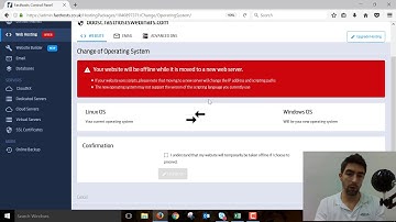 Changing your Fasthosts shared hosting package webserver operating system