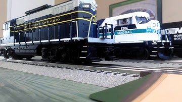 MTH B&O GP-9 PS3.0 Running Session