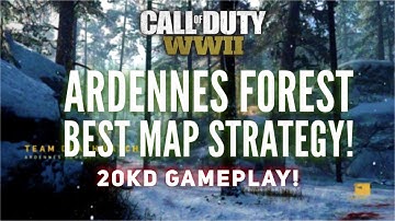 HOW TO PLAY THE MAP ARDENNES FOREST | COD WW2 MULTIPLAYER STRATEGY | GET BETTER AT CALL OF DUTY!