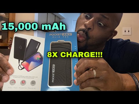 pocket juice portable charger 15000mah