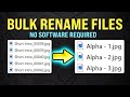 How to Rename Multiple Files in Sequence Without Any Software (EASY METHOD)