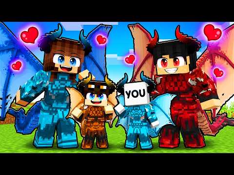 YOU were ADOPTED by DRAGONS in Minecraft!