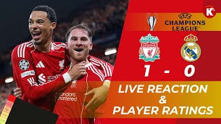 🔴MAC ALLISTER WINS IT FOR THE REDS🔥 | LIVERPOOL 1-0 REAL MADRID | LIVE REACTION & PLAYER RATINGS