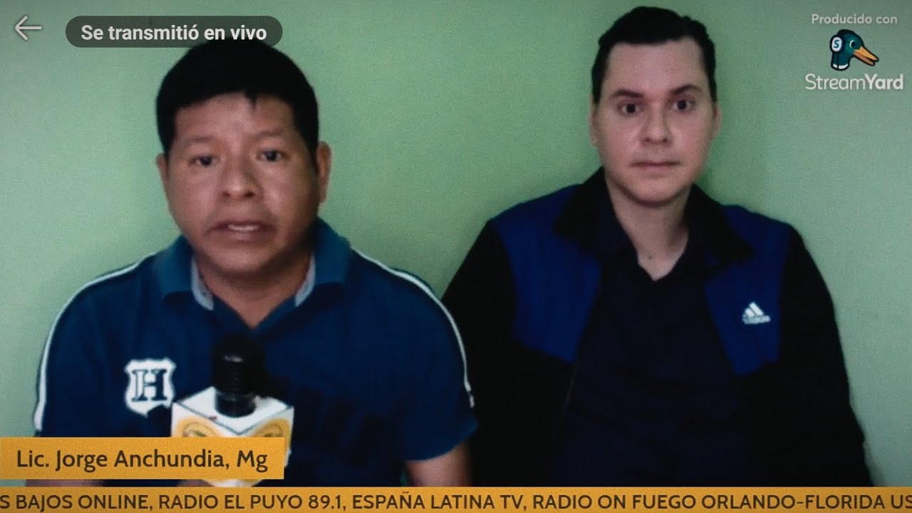 Armando Bravo Terán, en entrevista desde "Radio Las Acacias" de la ciudad de Manta