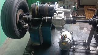 2 speed electric motor drive gearbox tested with load