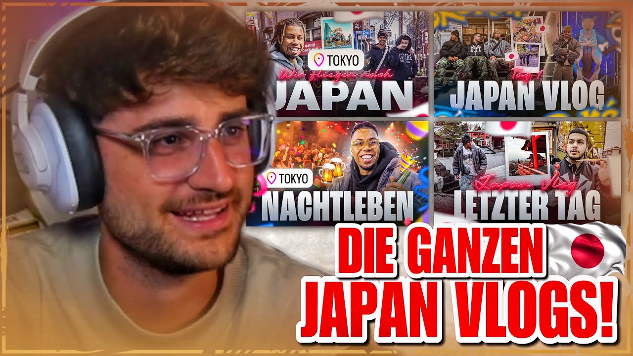 ELI schaut sich ALLE JAPAN VLOGS von SIDNEY, WILLY, ROHAT & METIN an!🤩🇯🇵
