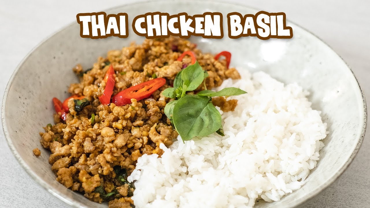Hanya 8 Menit !! Resep Ayam Cincang Kemangi ala Thailand [ Thai Chicken