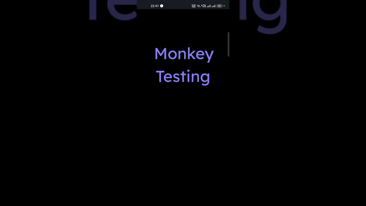 Monkey Testing