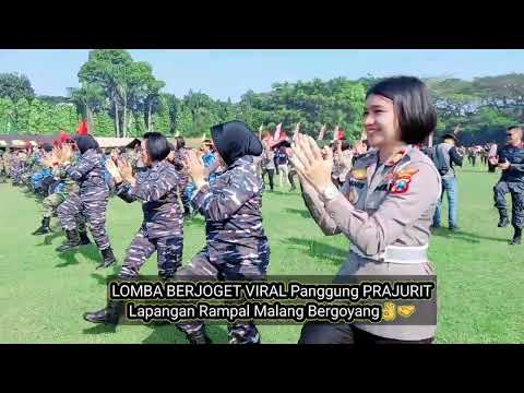 Lomba Joget Viral[TNI-POLRI]Polwan Cantik Manise He..5 Ribu Personel Memadati Lapangan Rampal Malang