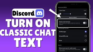 How To Turn On Classic Chat Text On Discord | iOS & Android screenshot 4