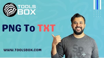 How To Convert PNG To TXT | WWW.TOOLSBOX.COM