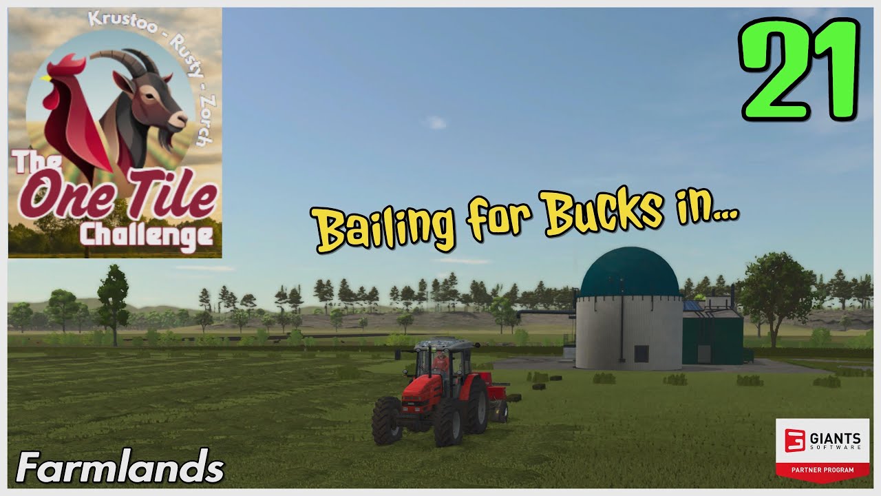 Bailing for Bucks in the Competitive One Tile Challenge on Farmlands / Ep 21 / FS25