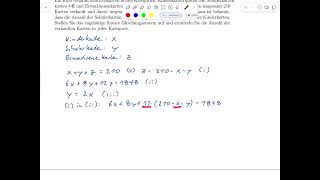 Q4 – Set up and solve systems of linear equations (Summer Semester 2026 Exam)