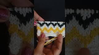 Two Colour Sweater Design For Baby