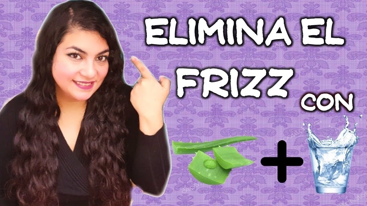 Elimina el frizz de tu cabello sábila y agua con gas - YouTube