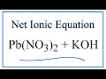 Net Ionic Equations and Spectator Ions