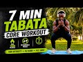 Tabata Core Workout — 7 Min Full Body Fat Burn at Home No Equipment