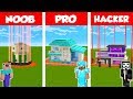 Minecraft NOOB vs PRO vs HACKER: SAFEST HOUSE DEFENSE CHALLENGE in Minecraft / Animation