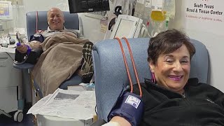 This Texas couple has made donating plasma a weeky trip, to help others beat COVID-19