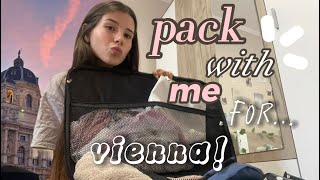 Pack with me for 📍Vienna 🧳