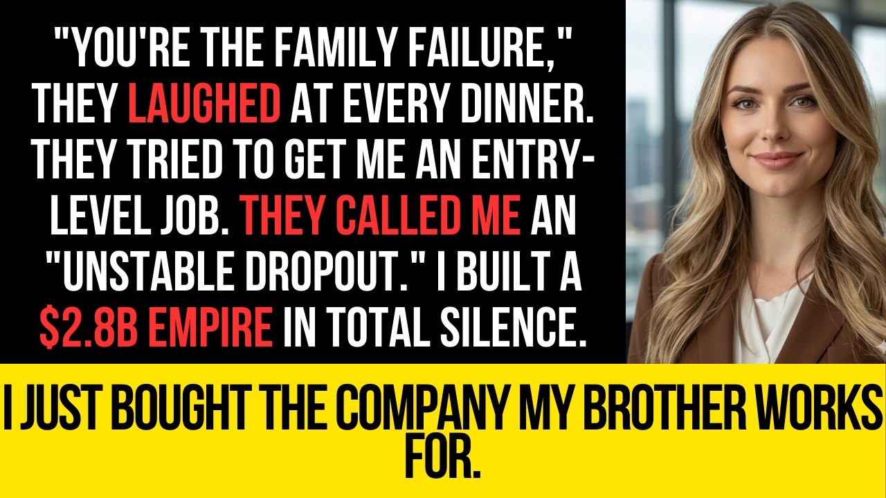 They Called Me a Family Failure… Until They Found Out I Owned Their Entire Company
