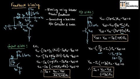 AEC#3 Collector feedback biasing circuit using BJT || EC Academy