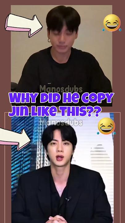 Caught acting like Jin again 😭 #jinkookfunnymoments #jinkook #btsshorts